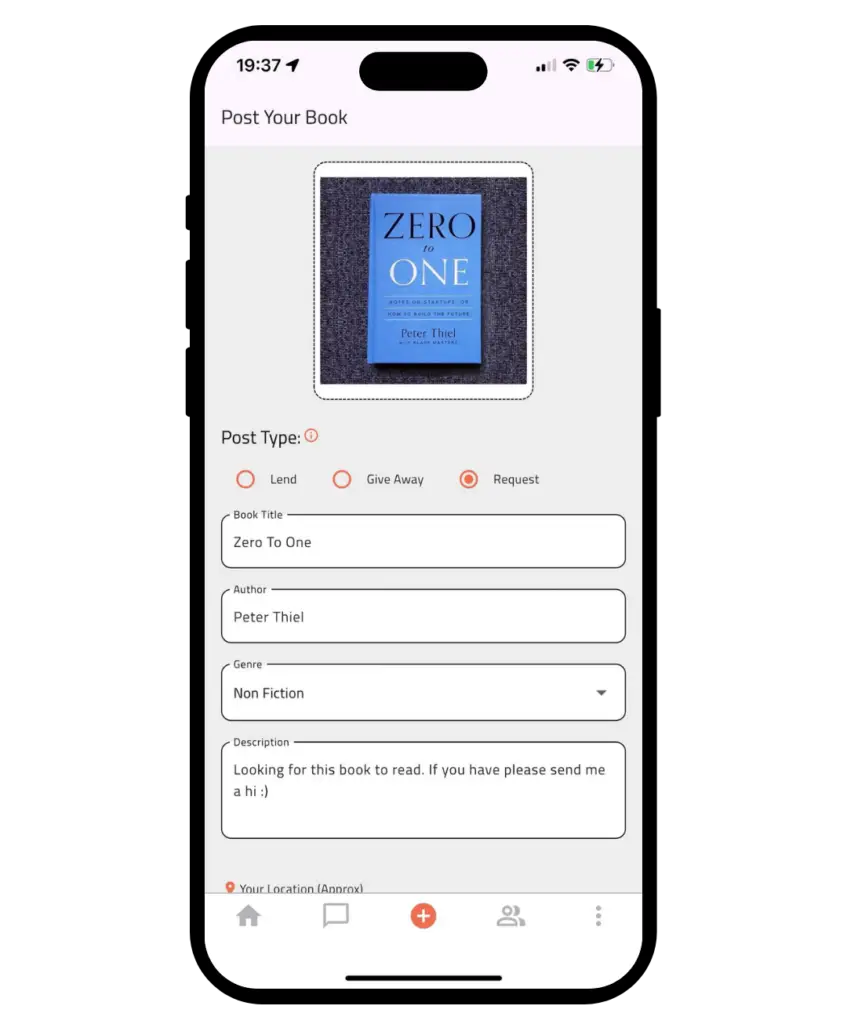 Post Book App Screenshot